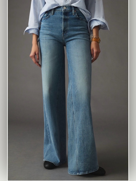MOTHER Denim - MOTHER Superior The Enchanter Heel Free & Wild Wide-Leg Jeans Size 32